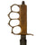 Original U.S. WWI WWII “North Africa” Model 1918 Mark I Trench Knife by L. F. & C. with Au Lion Blade & Captured & Cut-Down German K98 Bayonet Scabbard Original Items