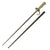 Original French WWI Lebel M.1886 Nickel Handle Cruciform Épée Bayonet with Steel Scabbard Original Items