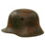 Original Imperial German Splotch Camouflage-Painted M16 Stahlhelm Helmet Shell - Marked “Bell” L64 Original Items