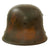 Original Imperial German Splotch Camouflage-Painted M16 Stahlhelm Helmet Shell - Marked “Bell” L64 Original Items