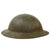 Original U.S. WWI British-Made Mk. I Helmet with Unidentified Insignia - Full Liner and Chinstrap Original Items
