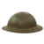Original U.S. WWI British-Made Mk. I Helmet with Unidentified Insignia - Full Liner and Chinstrap Original Items