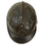 Original French WWI Field-Modified Model 1915 Adrian Helmet in Horizon Blue with Artillery RF Badge 1st Pattern Liner - German Chinstrap Mounts Bent & Attached to Bales Original Items