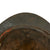 Original French WWI Field-Modified Model 1915 Adrian Helmet in Horizon Blue with Artillery RF Badge 1st Pattern Liner - German Chinstrap Mounts Bent & Attached to Bales Original Items