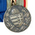 Original German WWI & WWII Era Medal Bar with Iron Cross & 25 Year Faithful Service Medal with Attached Mini-Medal Stickpin Featuring Wound Badge Original Items