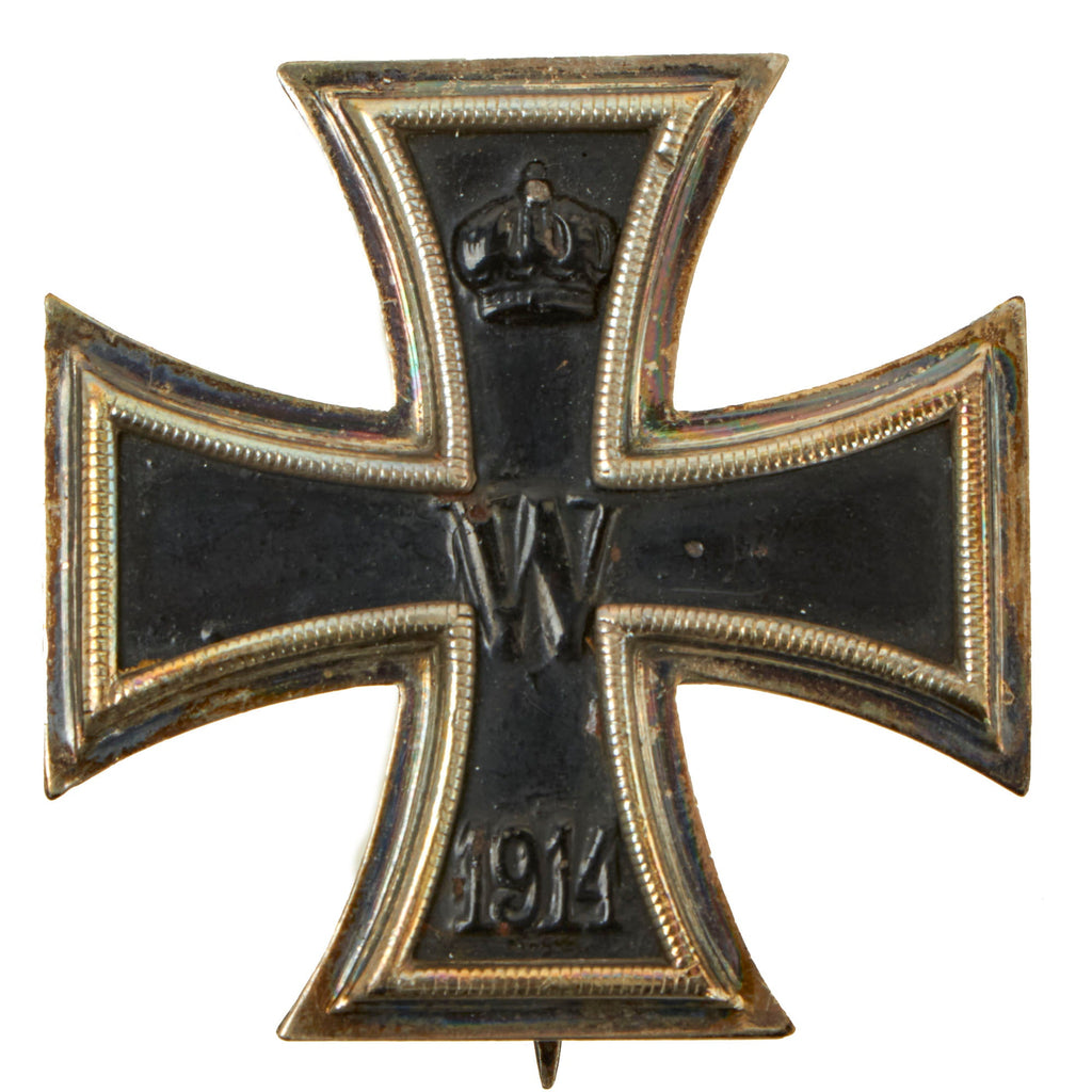 Original Imperial German WWI Prussian Iron Cross First Class 1914 with Pinback by the Royal Mint Order - EKI Original Items