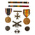 Original U.S. WWI Era Medal & Insignia Lot with Ribbon Bars & Collar Discs - 8 Items Total Original Items