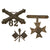 Original U.S. WWI Era Medal & Insignia Lot with Ribbon Bars & Collar Discs - 8 Items Total Original Items
