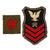 Original U.S. WWI Chevron and Shoulder Sleeve Insignia Patch Lot - 11 Items Total Original Items