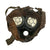 Original Imperial German WWI M1917 Ledermaske Gas Mask & Canister with Rare Ersatz Paper-Cloth Carrying Strap - Missing Filter Original Items