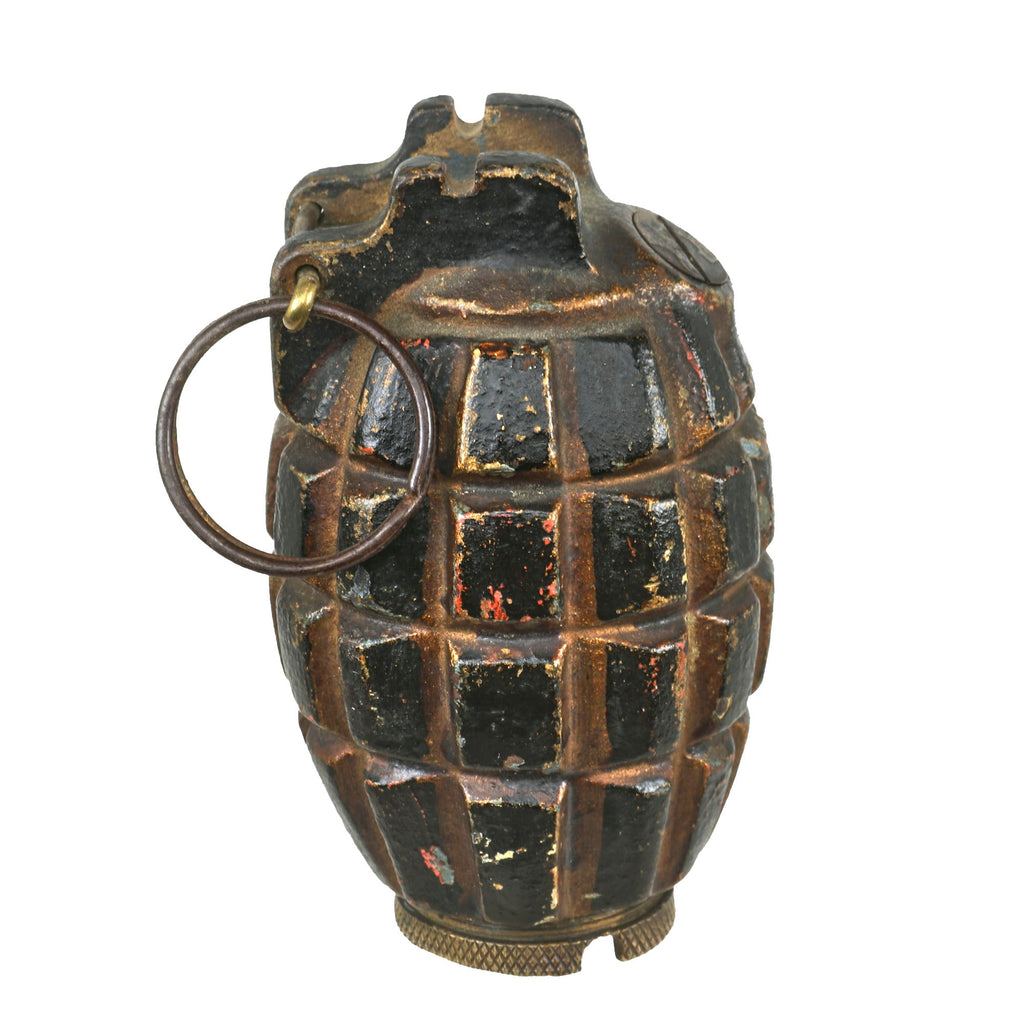 Original British WWI Inert Mills Bomb No. 5 Mk. I Grenade - Dated 1916 Original Items