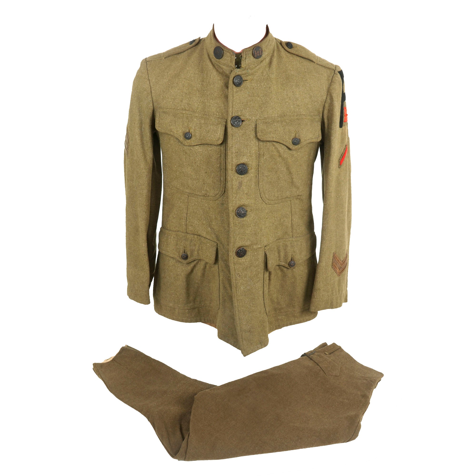 ジャケット・アウター made in USA engineer garment army coat Original U.S. WWI 1st Army Engineer Sergeant's Uniform Jacket with