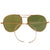 Original U.S. WWII Officer’s Khaki Visor Cap by Imperial with Aviator Sunglasses - Size 7 ⅛ Original Items