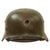 Original German WWII Heer Army M35 Former Double Decal KIA Bullet Damaged Helmet with Replaced 1942 Dated 58cm Liner & Chinstrap - Stamped Q66 Original Items