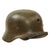 Original German WWII Heer Army M35 Former Double Decal KIA Bullet Damaged Helmet with Replaced 1942 Dated 58cm Liner & Chinstrap - Stamped Q66 Original Items