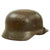 Original German WWII Heer Army M35 Former Double Decal KIA Bullet Damaged Helmet with Replaced 1942 Dated 58cm Liner & Chinstrap - Stamped Q66 Original Items