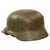 Original German WWII Heer Army M35 Former Double Decal KIA Bullet Damaged Helmet with Replaced 1942 Dated 58cm Liner & Chinstrap - Stamped Q66 Original Items