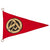 Original German WWII Small SA Vehicle Staff Car Pennant Flag - 6" x 9 5/8" - Sturmabteilung Original Items