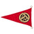 Original German WWII Small SA Vehicle Staff Car Pennant Flag - 6" x 9 5/8" - Sturmabteilung Original Items