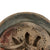 Original U.S. Operation Iraqi Freedom Iraqi-Used Wz50 Steel Helmet with Tattered Tan Helmet Cover Fragments