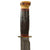 Original U.S. WWII Private Purchase Fighting Knife with Staghorn Pommel & Leather Belt Sheath by Marble Arms of Gladstone, Michigan Original Items