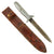 Original U.S. WWII Soldier Cut-Down Rare Everitt Green Handle Knuckle Fighting Knife with Custom Scabbard Original Items