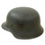 Original German WWII M42 Steel Helmet with Post War Sewn Waffen SS Oak Pattern A Cover and 1943 Dated 61cm Liner - Stamped ckl68 Original Items