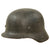 Original German WWII M40 Repainted Helmet with 1940 Dated 56cm Liner - NS64 Original Items