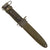Original U.S. WWII M4 Bayonet by Camillus for the M1 Carbine with M8A1 Scabbard by Pennsylvania Working Home for the Blind