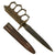 Original U.S. WWI Model 1918 Mark I Trench Knife by L. F. & C. with Correct Steel Scabbard - Missing Prongs Original Items