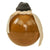 Original Japanese WWII Type 4 Ceramic Inert Hand Grenade in Glaze Brown with Replacement Fuze Assembly Original Items