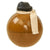 Original Japanese WWII Type 4 Ceramic Inert Hand Grenade in Glaze Brown with Replacement Fuze Assembly Original Items