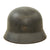 Original German WWII Single Decal Luftwaffe M40 Helmet with Liner & Partial Chinstrap - Stamped Q64 Original Items