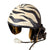 Original U.S. Named Gulf War Era Zebra Pattern-Painted CVC T56-6 Tanker Helmet with SA-1552/G Transceiver Original Items