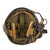 Original U.S. Named Gulf War Era Zebra Pattern-Painted CVC T56-6 Tanker Helmet with SA-1552/G Transceiver Original Items