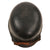 Original German WWII M34 Square Dip NSDAP Double Decal Civic Police Steel Helmet with Chinstrap and Liner Remnants - Ordnungspolizei Original Items