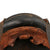 Original German WWII M34 Square Dip NSDAP Double Decal Civic Police Steel Helmet with Chinstrap and Liner Remnants - Ordnungspolizei Original Items