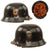 Original German WWII M34 Square Dip NSDAP Double Decal Civic Police Steel Helmet with 58cm Liner & Chinstrap - Ordnungspolizei Original Items