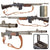 Original U.S. WWII BAR Browning M1918A2 Display Gun Made Using Genuine Parts with Replica Sling- Live Winchester Barrel Dated 2-19