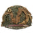 Original U.S. WWII / Korean War M1 Front Seam Swivel Bale Helmet with Westinghouse Liner & Helmet Net with Scrim - Partially Refurbished Original Items