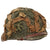 Original U.S. WWII / Korean War M1 Front Seam Swivel Bale Helmet with Westinghouse Liner & Helmet Net with Scrim - Partially Refurbished Original Items