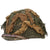 Original U.S. WWII / Korean War M1 Front Seam Swivel Bale Helmet with Westinghouse Liner & Helmet Net with Scrim - Partially Refurbished Original Items