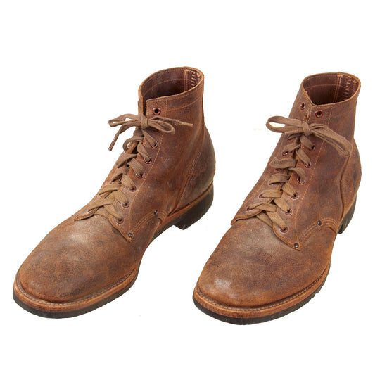Original U.S. WWII Model 1939 American Service-Worn Shoe Low Boots - Size 10½E Original Items