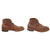Original U.S. WWII Model 1939 American Service-Worn Shoe Low Boots - Size 10½E Original Items