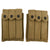 Original U.S. WWII USMC Set of Two 1944 Dated Thompson .45 Submachine Gun Magazine Pouches by Russell Mfg. Co. with Six Magazines by Crosby & Seymour