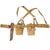 Original U.S. WWII USMC M1936 Belt Rig with Camillus USMC Ka-Bar Knife, Two Rabbit Ear Canteen Covers with Canteens, First Aid Pouch with Carlisle Bandage, and P-41 Suspenders Original Items