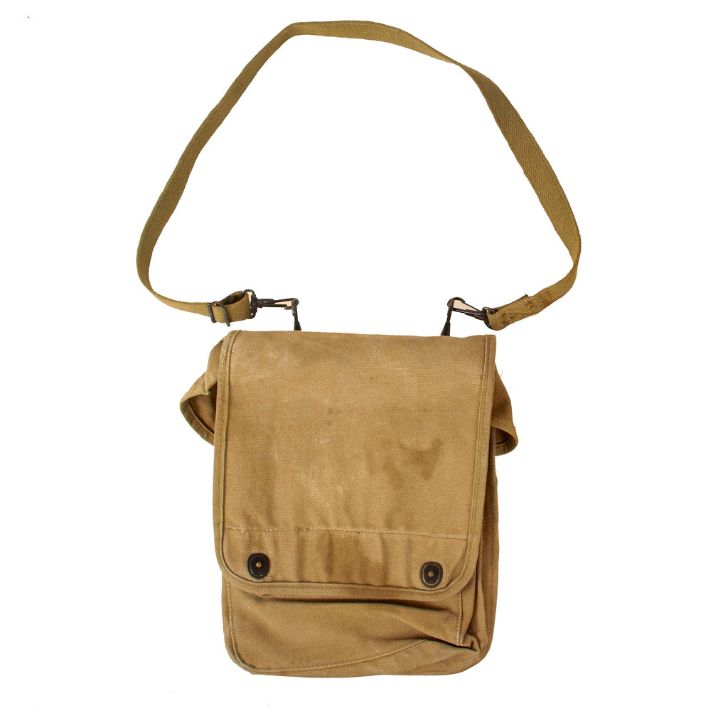 Original U.S. WWII M1938 USMC Dispatch Map Case with Carrying Strap Original Items