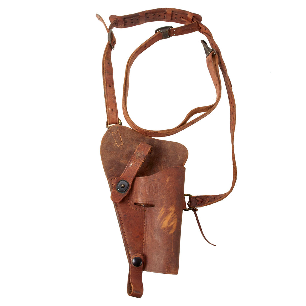 Original U.S. WWII USMC M7 Colt 1911 .45 Shoulder Holster Rig by BOYT - 1945 Dated Original Items