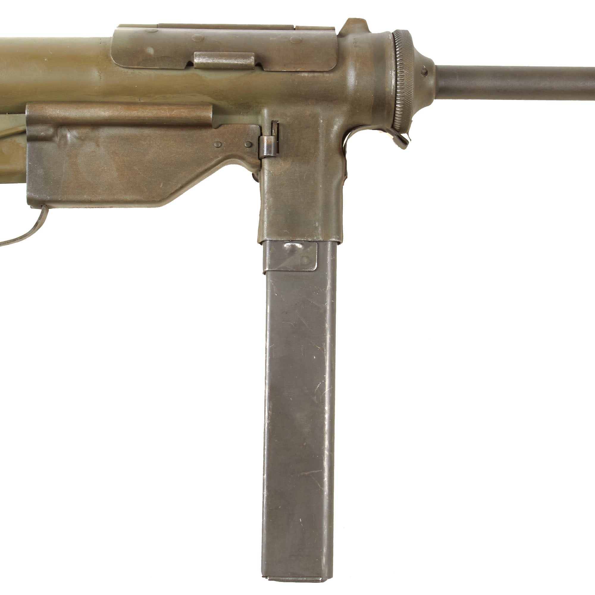 Original U.S. WWII Type M3A1 Grease Gun Display SMG by Ithaca Gun