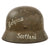 Original German WWII USGI Decorated Heer Army M40 Single Decal Steel Helmet with 1943 Dated 56cm Liner - Stamped Q64 Original Items
